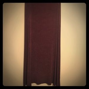 Long slinky, brown skirt